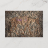 Bruin Grunge Western Paard Visitekaartje (Achterkant)