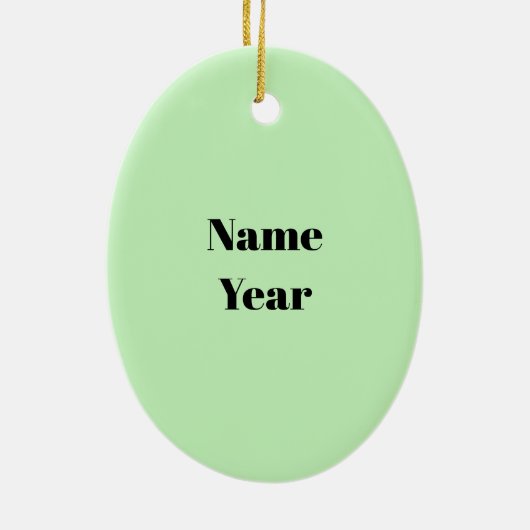 Bruin Haar Mannelijk Golfer Ornament (Achterkant)