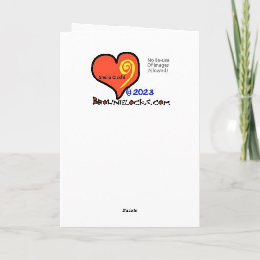 Bruin Haar Mannelijk Golfer Wenskaart Kaart (Achterkant)