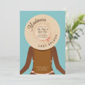 Bruin Haar Meisje Laatste Splash Bachelorette Week Kaart (Staand voorkant)