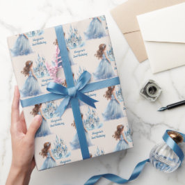 Bruin Haar Prinses en Kasteel Cadeaupapier