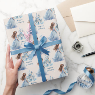 Bruin Haar Prinses en Kasteel Cadeaupapier