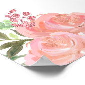 Bruin Haar Prinses Roze Zoete Zestien Welkom Poster (Hoek)