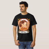 Bruin haar verpleegster t-shirt (Voorkant volledig)