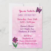 Bruin Haired Fairy Verjaardag Kaart (Achterkant)