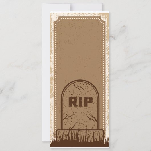  Bruin Halloween Bat Party Ticket (Achterkant)