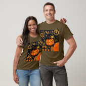 Bruin Halloween pompoen T-shirt (Unisex)