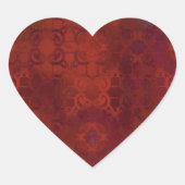 bruin hart sticker (Voorkant)