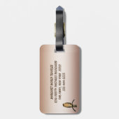 Bruin Hawk Indivisible Bagagelabel (Achterkant verticaal)