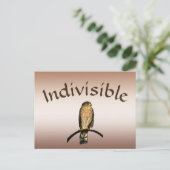 Bruin Hawk Indivisible Briefkaart (Staand voorkant)