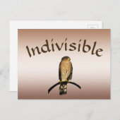 Bruin Hawk Indivisible Briefkaart (Voorkant / Achterkant)