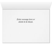 Bruin Headed Cowbird Wenskaart (Binnen Horizontaal (Onder))