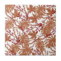 Bruin herfst bloemblaadjes patroon