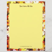 Bruin herfst verlaat foto's trouwpapier (Voorkant)