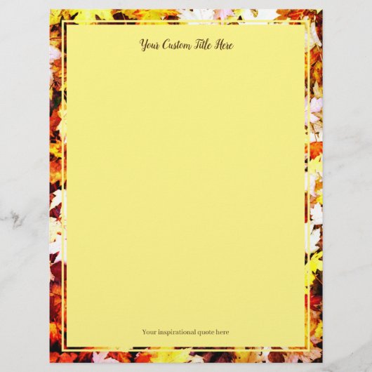 Bruin herfst verlaat foto's trouwpapier (Voorkant)