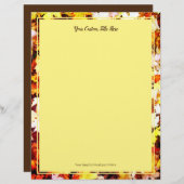 Bruin herfst verlaat foto's trouwpapier (Voorkant / Achterkant)