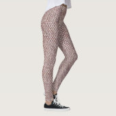 Bruin herringbone Pattern Leggings (Rechts)