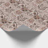 Bruin hertenpatroon cadeaupapier (Hoek)