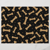 Bruin hondenbont met zwart-backscrapbook flyer (Achterkant)