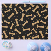 Bruin hondenbont met zwart-backscrapbook flyer (Enkel)