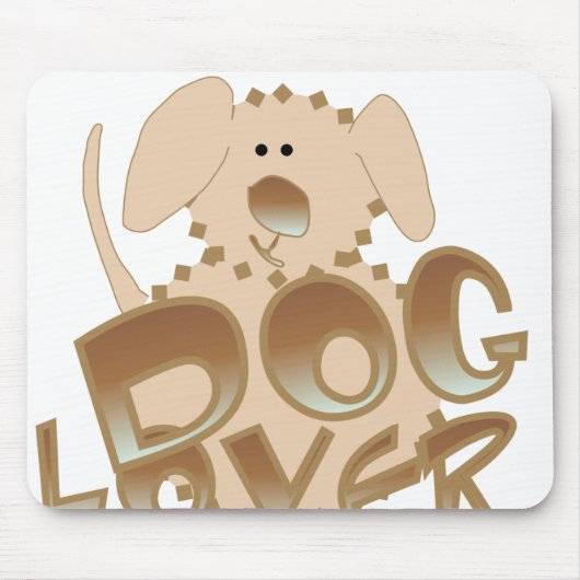 Bruin Hondenliefhebber Muismat (Voorkant)