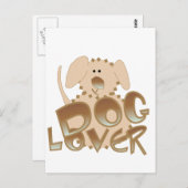 Bruin Hondenliefhebber Tshirts en geschenken Briefkaart (Voorkant / Achterkant)