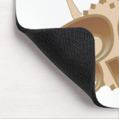 Bruin Hondenliefhebber Tshirts en geschenken Muismat (Hoek)