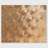 Bruin honingraatpaneel cadeaupapier (Vlak)
