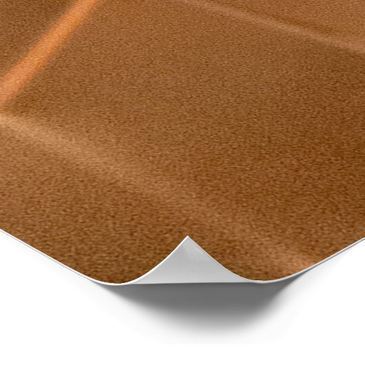 Bruin honingraatpaneel poster (Hoek)