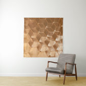 Bruin honingraatpaneel wandkleed (In Situ (horizontaal))