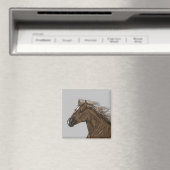 Bruin Horse Head Magnet (Insitu (Vaatwasser))