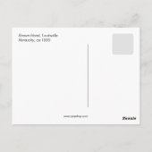 bruin hotel (Louisville, Kentucky) Briefkaart (Achterkant)