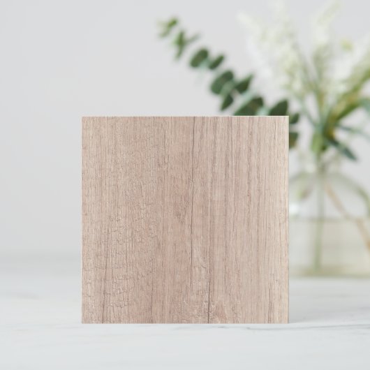Bruin hout, blikbord Elegant blanco Sjabloon (Staand voorkant)