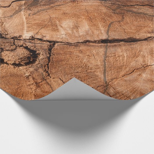 Bruin hout cadeaupapier (Hoek)