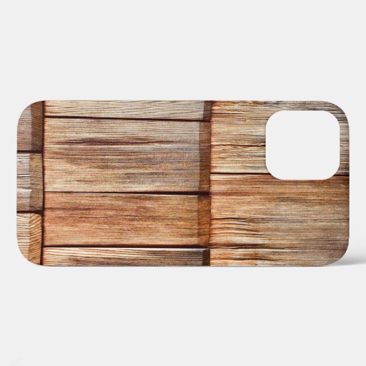 Bruin hout Case-Mate iPhone case (Achterkant (horizontaal))