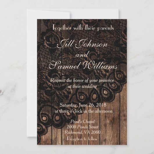 Bruin hout en uitnodiging tot het indienen van wed (Voorkant)