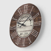 Bruin Hout Familienaam Boerderij Romeins cijfer Grote Klok (Hoek)