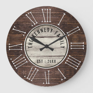 Bruin Hout Familienaam Boerderij Romeins cijfer Grote Klok