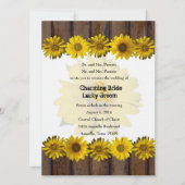 Bruin hout - Geel zonnebloem Foto Weddenschap Uitn Kaart (Voorkant)