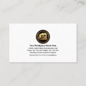 Bruin hout Gold Home Handyman Tools Visitekaartje (Achterkant)