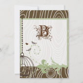 Bruin hout graan Vogels Margarita Groene Grenzen Kaart (Achterkant)