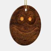 Bruin hout keramisch ornament (Rechts)