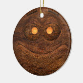 Bruin hout keramisch ornament (Links)
