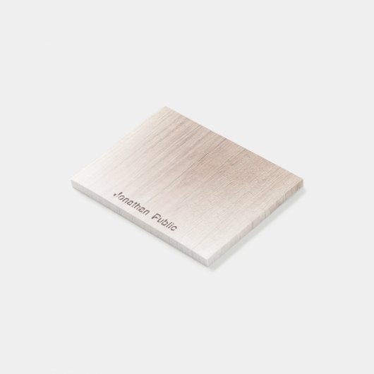 Bruin hout Kijk uit naar Sjabloon Creative Disted  Post-it® Notes (Schuin)