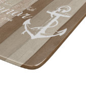 Bruin hout Nautische strips en snijvlak voor anker Snijplank (Hoek)