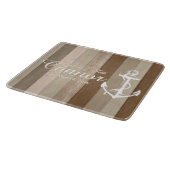 Bruin hout Nautische strips en snijvlak voor anker Snijplank (Hoek)