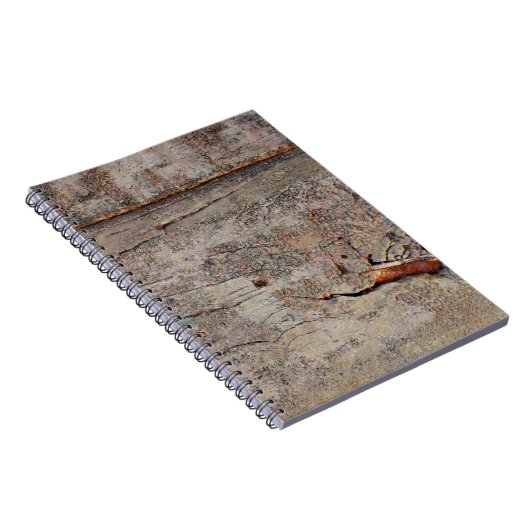 Bruin hout notitieboek (Rechterzijde)