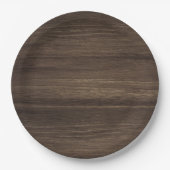 Bruin hout papieren bordje (Voorkant)