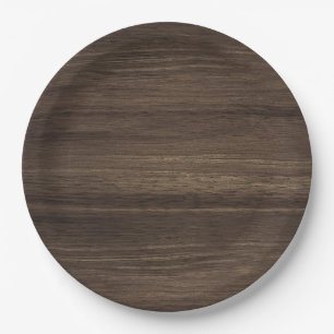 Bruin hout papieren bordje