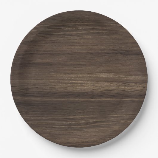 Bruin hout papieren bordje (Voorkant)